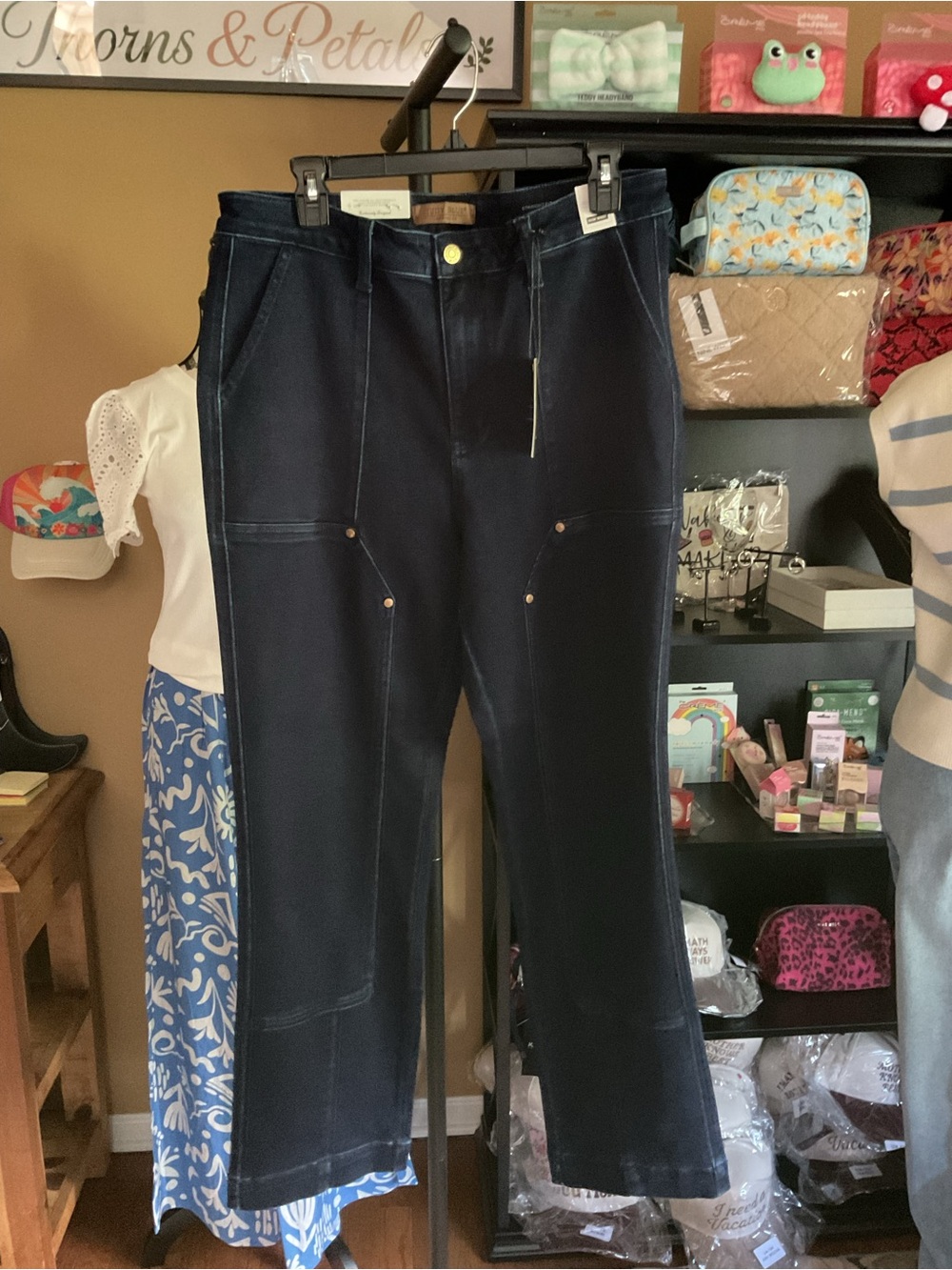 Judy Blue Navy Wide-Leg Utility Pants 0/24